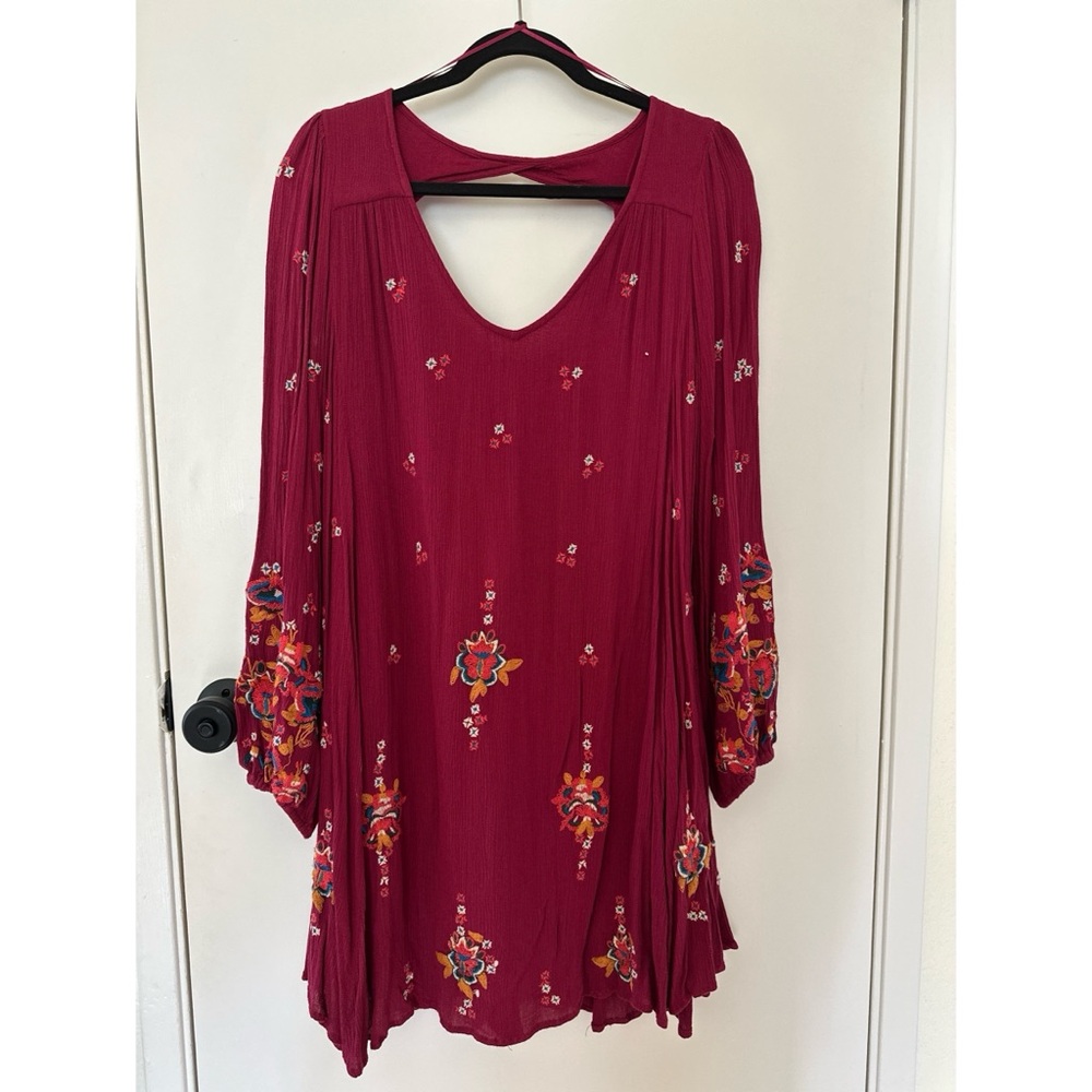 Free People Embroidered Boho Dress